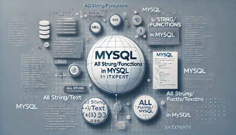 MySQL String/Text Functions