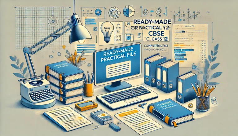 Get Ready-Made Practical Files for CBSE Class 12 IP/CS Students: Save Time and Ace Your Exams!