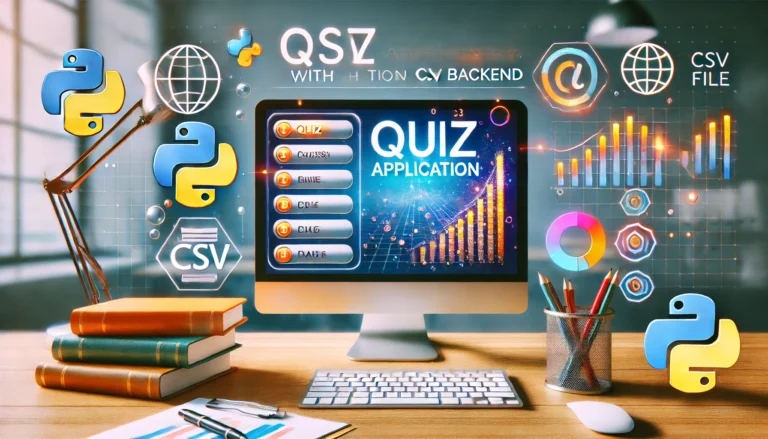 Python Quiz Application with CSV Backend and Visual Analytics | Project | Download With Full source code