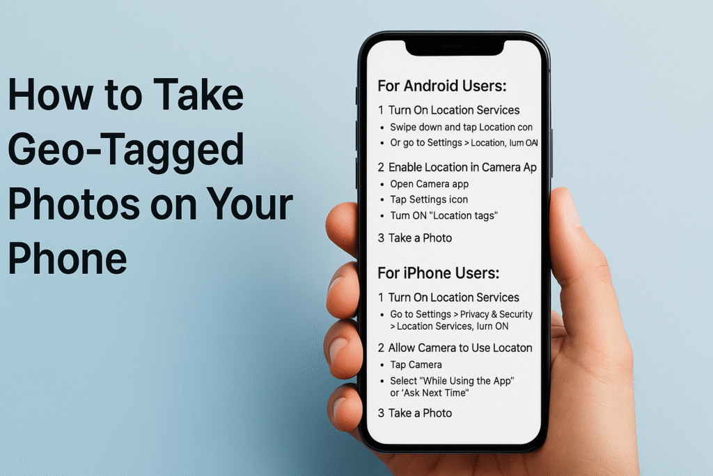 How to Take Geo-Tagged Photos on Your Phone – A Simple Step-by-Step Guide