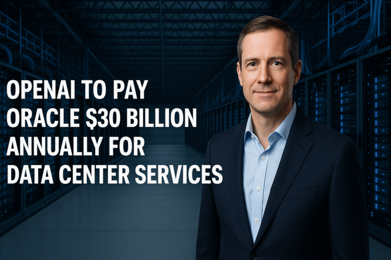 OpenAI to Pay Oracle $30 Billion Annually for Massive AI Data Center Services