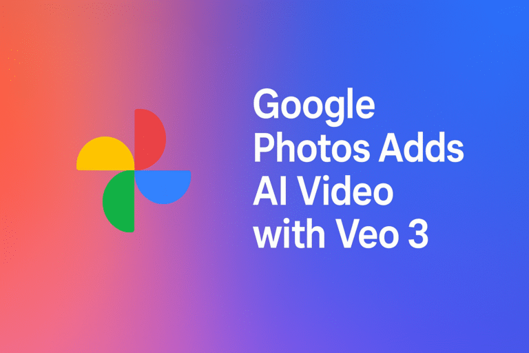 Google Photos Adds AI Video with Veo 3