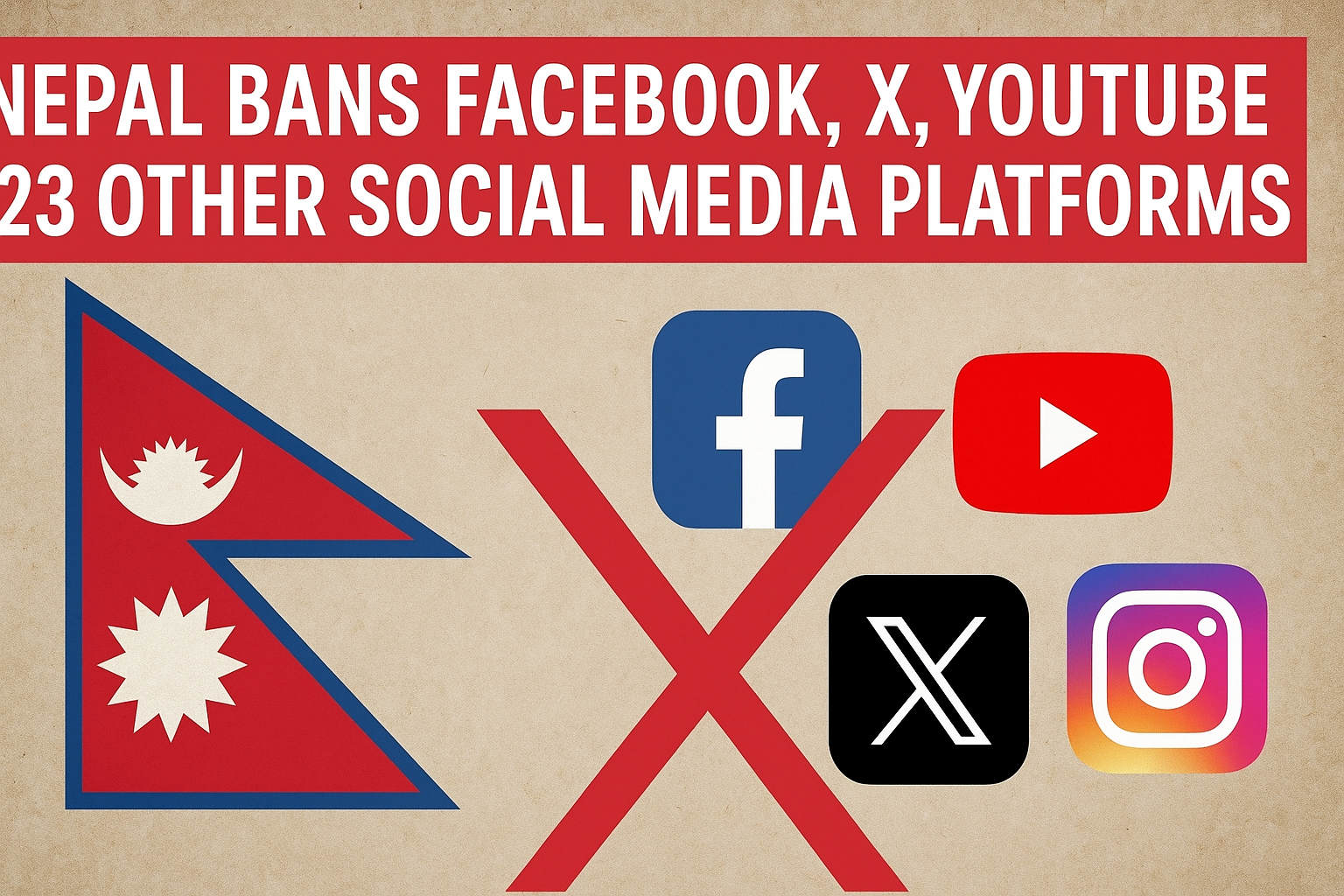 Nepal social media ban, Nepal bans Facebook, Nepal bans YouTube, Nepal bans X Twitter, Nepal internet restrictions, Nepal social media blocked, Facebook banned in Nepal, YouTube ban Nepal, TikTok Nepal, Nepal fact check