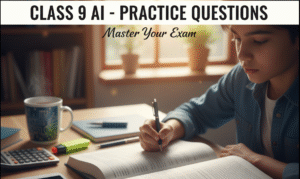 Artificial Intelligence Class 9, CBSE AI 417 questions, Class 9 AI Half Yearly Exam, Employability Skills Class 9 AI, Python questions for Class 9.