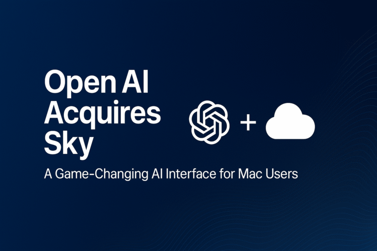 OpenAI acquires Sky, an innovative AI-powered interface for Mac computers. Learn how this acquisition brings agentic AI capabilities to millions of Mac users worldwide.