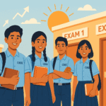 CBSE introduces two board exams for Class 10 from 2026. Students get 2 attempts, can improve 3 subjects, best score counts. Complete guide with FAQs & tips.