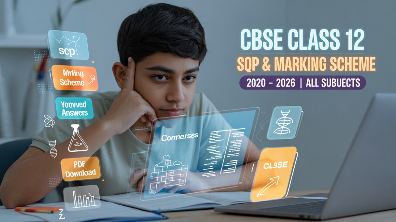 CBSE Class 12 SQP & Marking Scheme (2020-2026) – All Subjects PDF Download