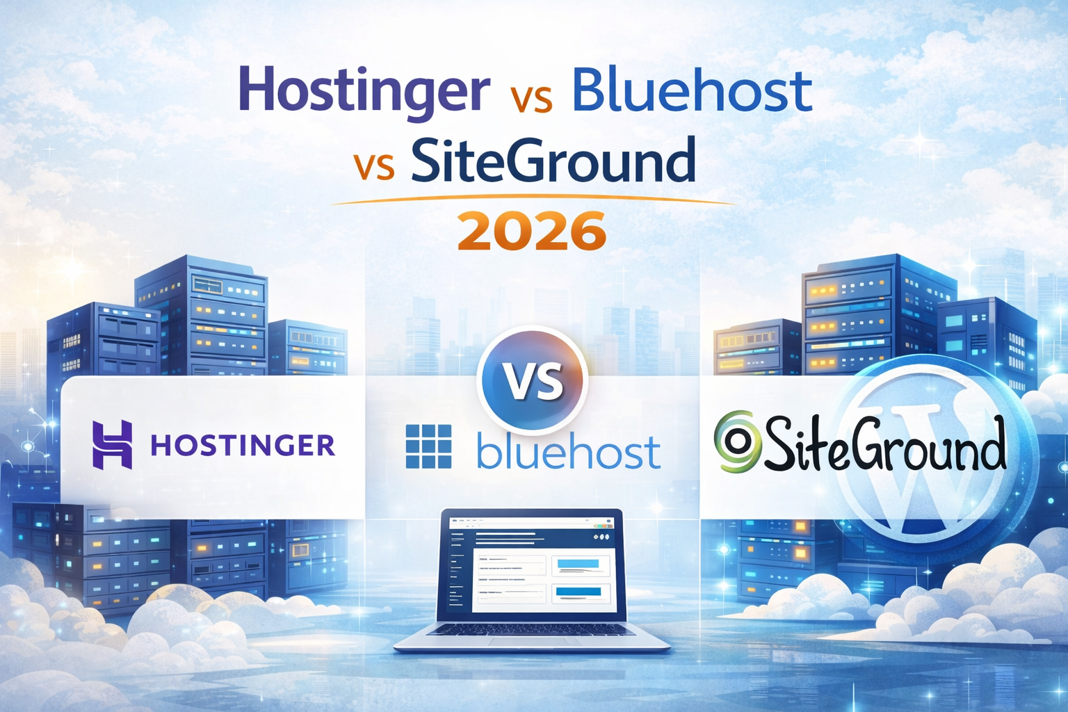 Hostinger vs Bluehost vs SiteGround 2026