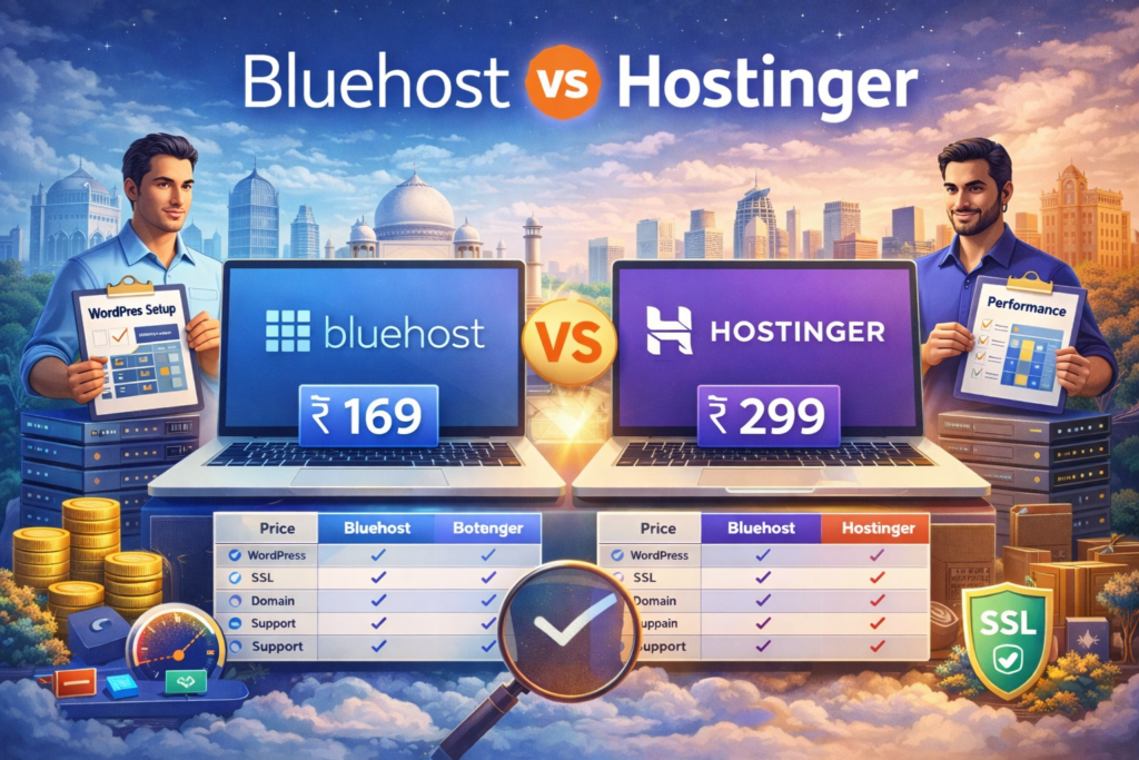 Bluehost vs Hostinger 2026: Pricing, Speed & Hosting Comparison