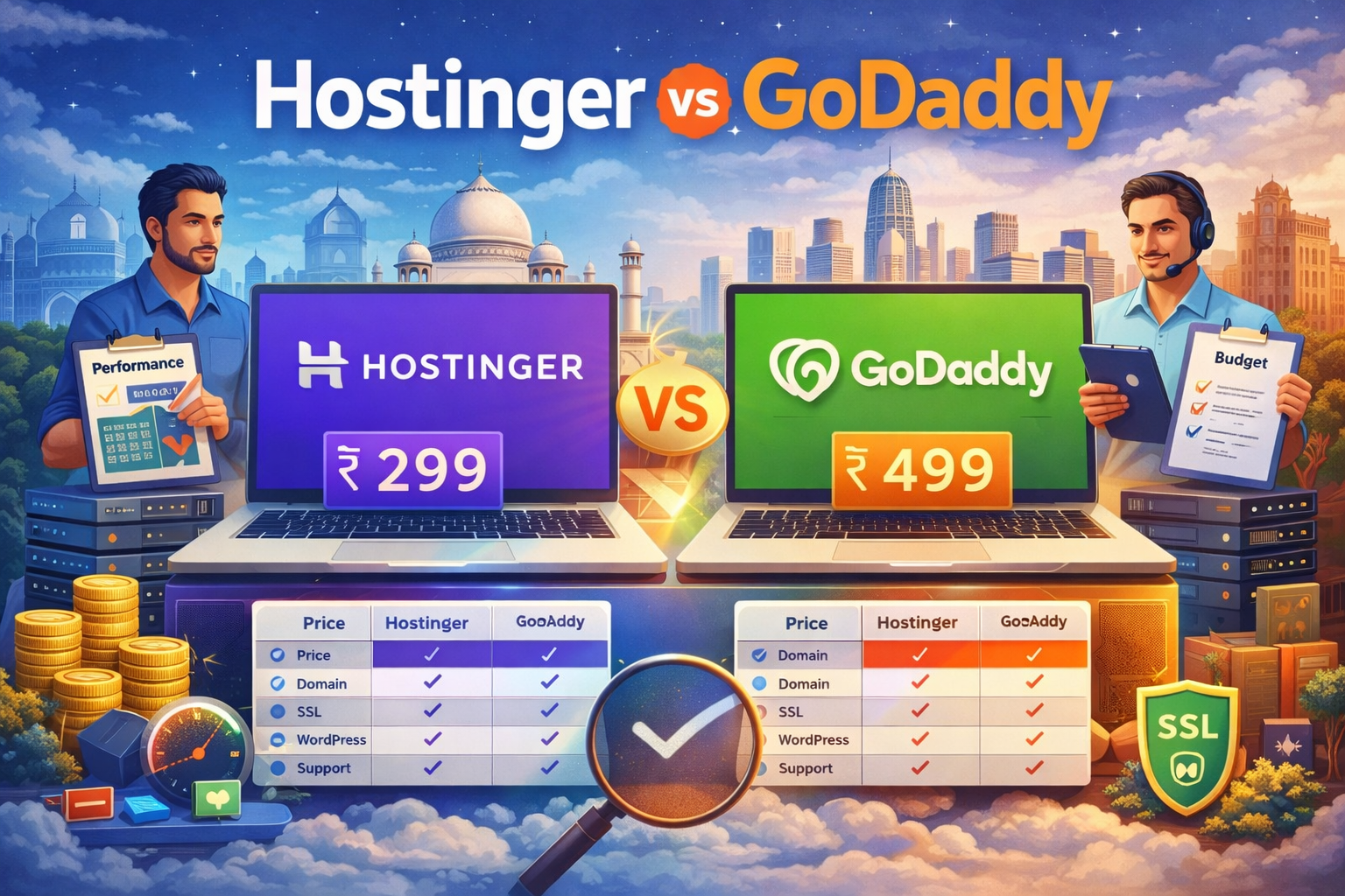 Hostinger vs GoDaddy 2026: Pricing, Speed & Hosting Comparison